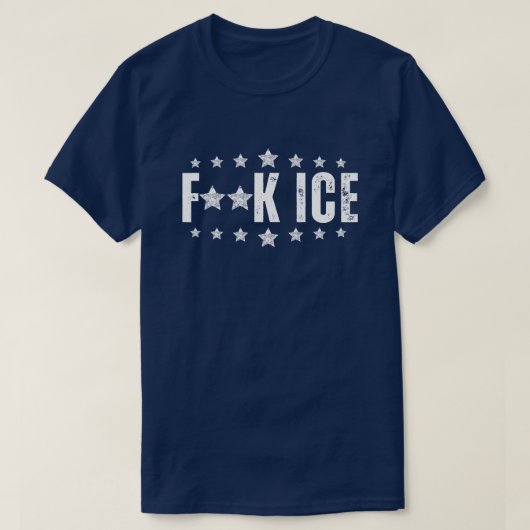 ICE抗議 Tシャツ (デザイン正面)