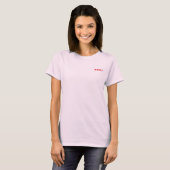 iCe 氷 赤い背面プリント Tシャツ (正面フル)