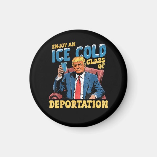 ICE 退去させてやる冷たいグラスを楽しんで マグネット (正面)