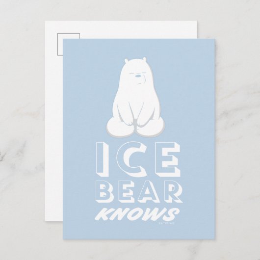 Ice Bear Knows ポストカード (正面/裏面)