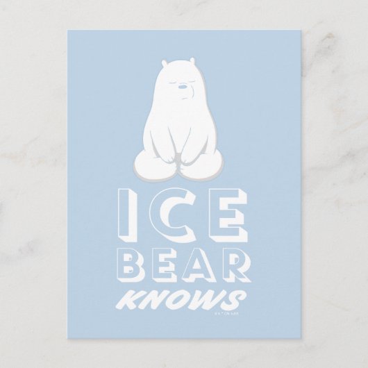 Ice Bear Knows ポストカード (正面)