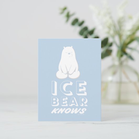 Ice Bear Knows ポストカード (スタンド正面)