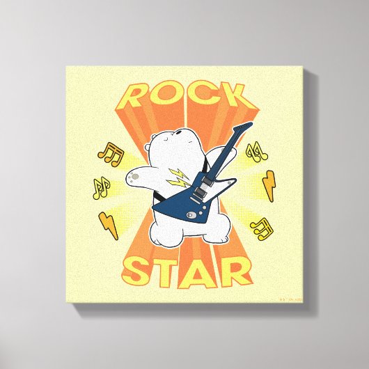 Ice Bear - Rock Star キャンバスプリント (正面)