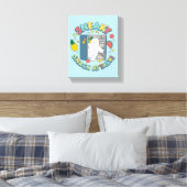 Ice Bear - Sneaky Snack Attack! キャンバスプリント (インサイチュ (寝室))