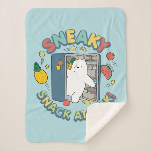 Ice Bear - Sneaky Snack Attack! シェルパブランケット (正面)