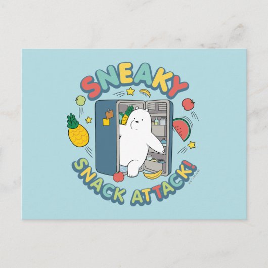 Ice Bear - Sneaky Snack Attack! ポストカード (正面)
