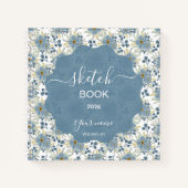 Ice Blue Flowers ノートブック (正面)