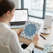 Ice Blue Flowers ノートブック