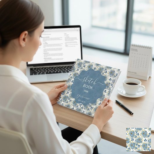 Ice Blue Flowers ノートブック