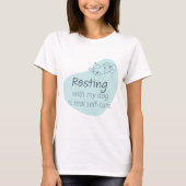 Ice Blue Poodle Dog Lover T-Shirt｜Real Self-Care  Tシャツ (正面)
