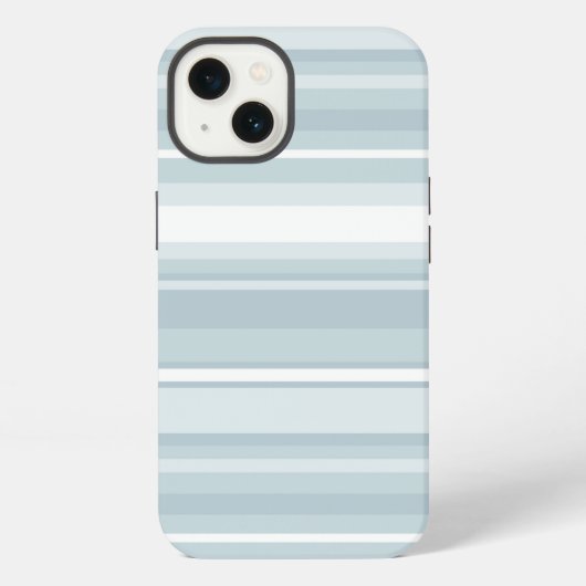 Ice blue stripes Case-Mate iPhone case iPhoneケース (裏面)