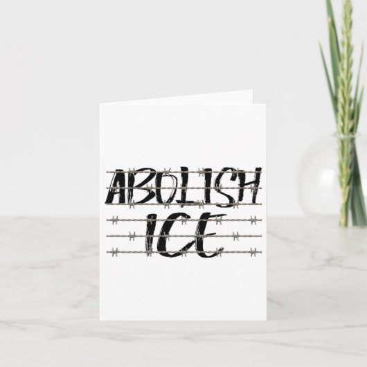 Ice Byrabed Wireの抗議と抵抗支援を廃止する カード (正面)