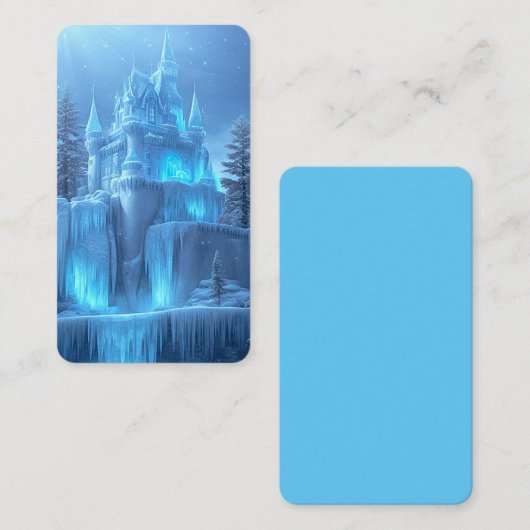 Ice Castle of 凍ってい Dreams Bookmark 名刺 (正面/裏面)