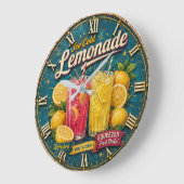 Ice Cold Lemonade ラージ壁時計 (傾斜)