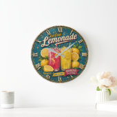 Ice Cold Lemonade ラージ壁時計 (ホーム)