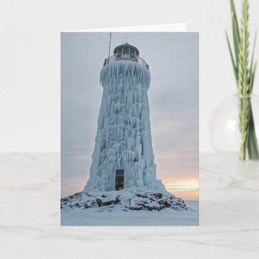 Ice covered lighthouse カード (正面)
