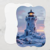 Ice covered lighthouse シーズンカード (正面/裏面)
