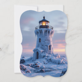 Ice covered lighthouse  シーズンカード