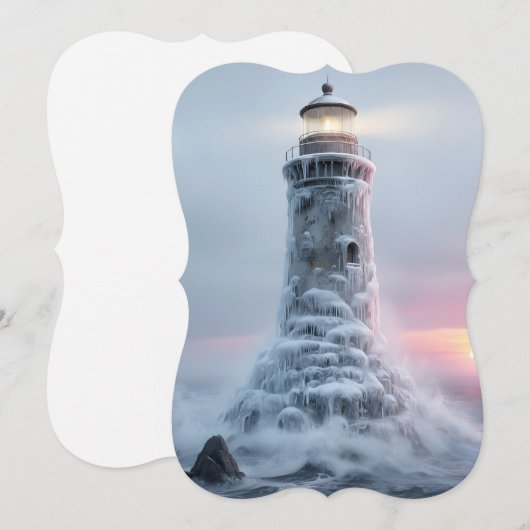 Ice covered lighthouse シーズンカード (正面/裏面)