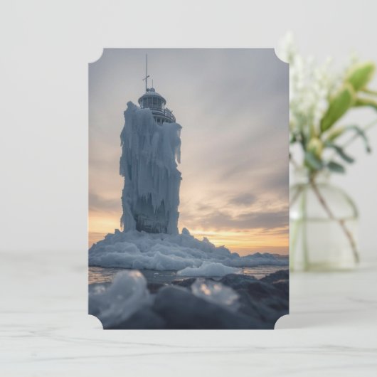 Ice covered lighthouse シーズンカード (スタンド正面)