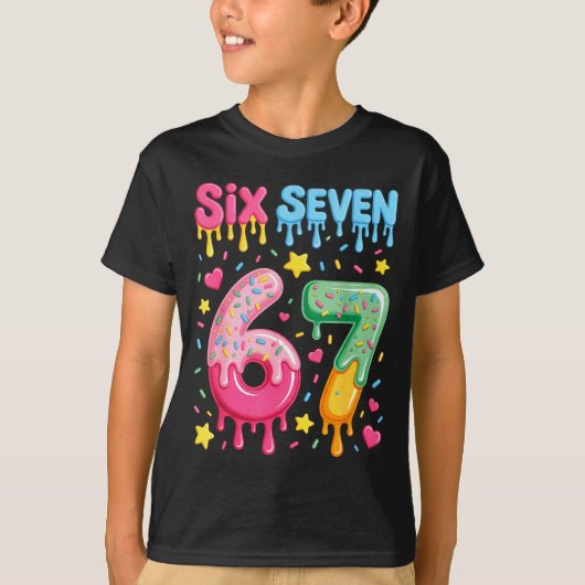 Ice Cream 67 Meme Funny Six Seven Gen Alpha Slang  Tシャツ (正面)