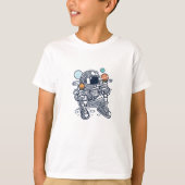 Ice Cream Astronaut Planet Snack Tee Tシャツ (正面)