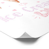 Ice cream Bar Pastel birthday party ポスター (角)