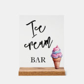 Ice cream bar wedding Acrylic sign アクリルサイン (正面)
