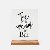 Ice cream bar wedding Acrylic sign アクリルサイン (正面)