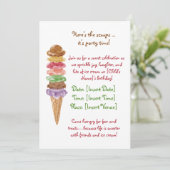 Ice Cream Birthday 招待状 (スタンド正面)