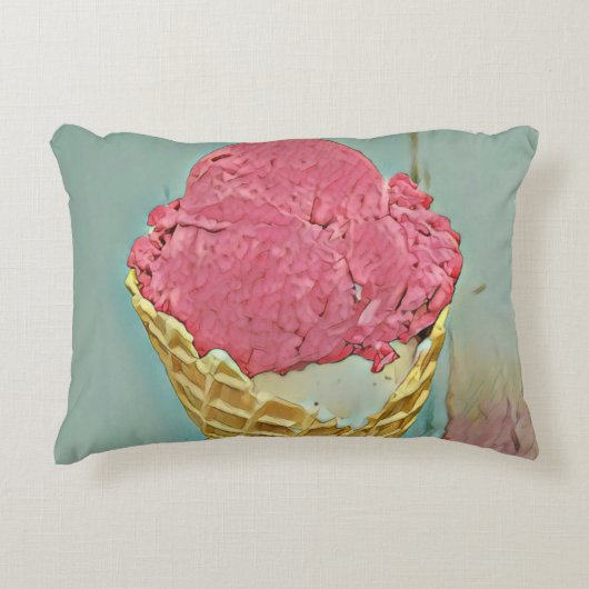 Ice cream birthday gift アクセントクッション (正面)