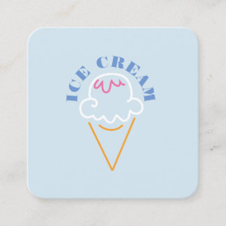Ice cream business card スクエア名刺