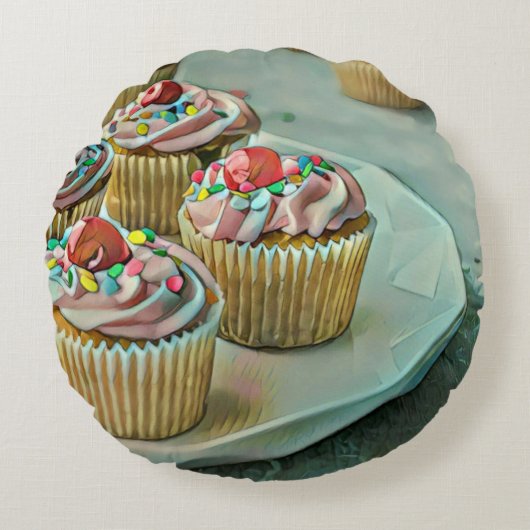 Ice cream cake ラウンドクッション (正面)