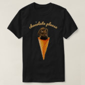 Ice Cream Chocolate Labrador Lab Premium  Tシャツ (デザイン正面)