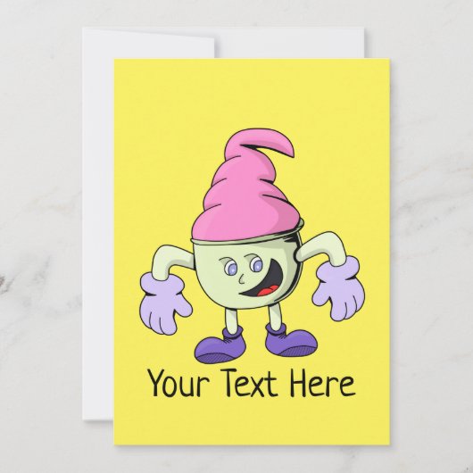 Ice Cream Christmas Birthday Gift Card シーズンカード (正面)