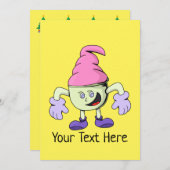 Ice Cream Christmas Birthday Gift Card シーズンカード (正面/裏面)