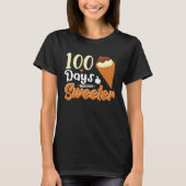 Ice Cream Cone 100 Days Of School Teachers Girls B Tシャツ (正面)