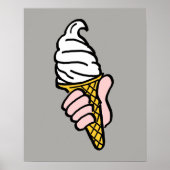 Ice Cream Cone Design ポスター (正面)