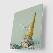Ice cream cone|for ice cream lover スクエア壁時計 (傾斜)