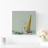 Ice cream cone|for ice cream lover スクエア壁時計 (ホーム)