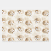 Ice Cream Cones Beach Birthday ラッピングペーパーシート (正面2)