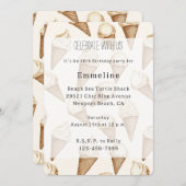 Ice Cream Cones Birthday 招待状 (正面/裏面)