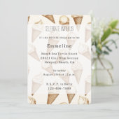 Ice Cream Cones Birthday 招待状 (スタンド正面)