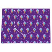 Ice Cream Cones Design  ラージペーパーバッグ (正面)