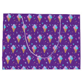 Ice Cream Cones Design  ラージペーパーバッグ (裏面)