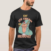 Ice Cream Day For Free Frozen Yogurt Love Tシャツ (正面)