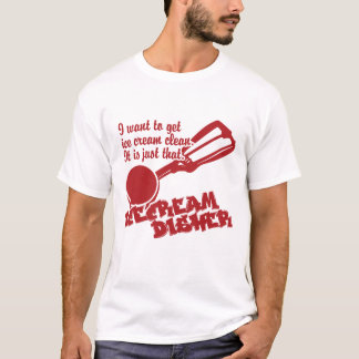 Ice cream dish tシャツ
