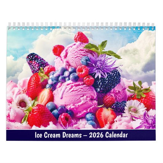 Ice Cream Dreams – 2026 Calendar カレンダー (カバー)