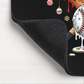 Ice Cream Drip Baseball Christmas Xmas Pajama Kids マウスパッド (コーナー)