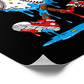 Ice Cream Drip Baseball Sts Baseball Lifestyle Boy ポスター (角)